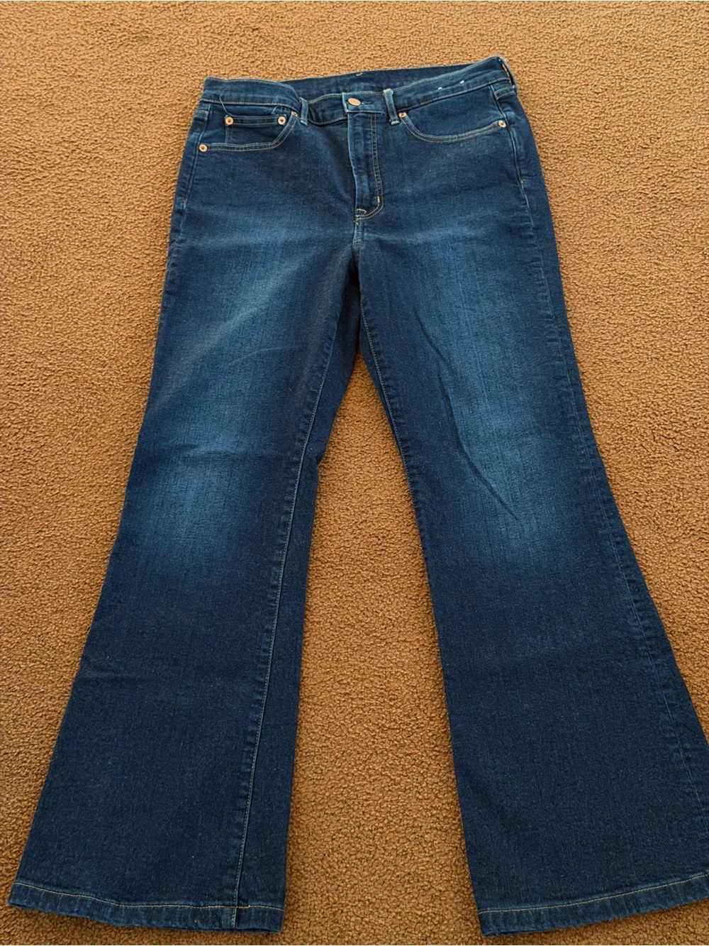 GAP Women's Dark Blue 70s Flare High Rise Jeans Size 31/12